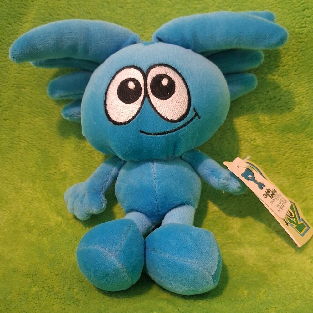 2001 Star Kooties 7" Cuddly Plush Stuffed Animal Doll Blue K8009